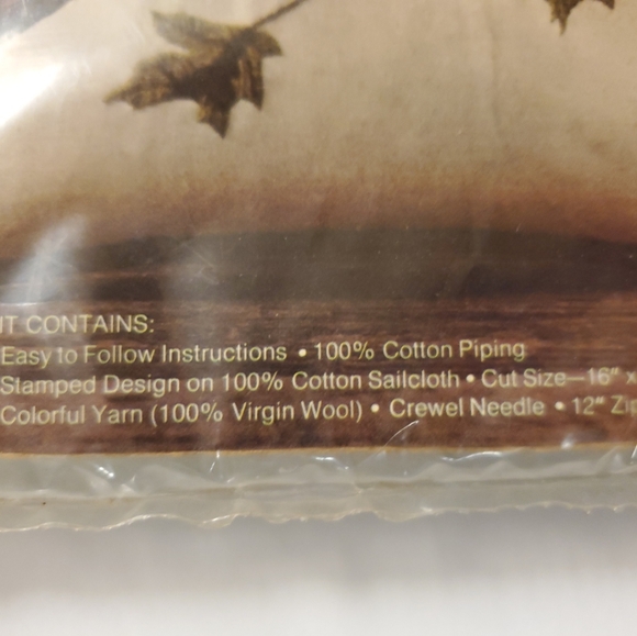 Avon Owl Mates Pillow Creative Needlecraft Crewel Embroidery Kit Vintage 1973 - Picture 4 of 5